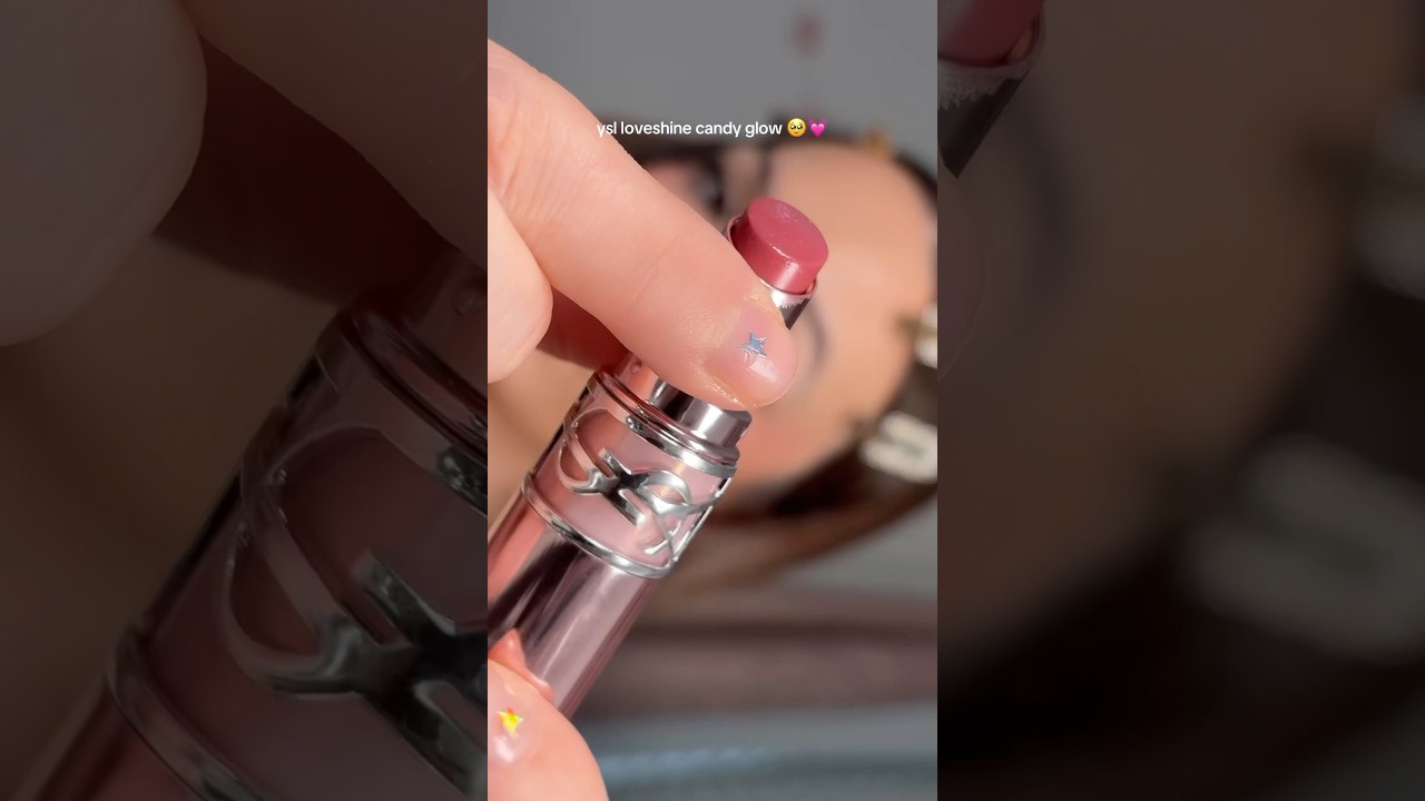 trying the viral YSL loveshine candy glow in 44B 💓