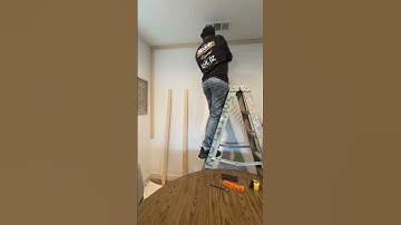 DIY Accent Wall With Bed Planks, Pending Paint… #diy #accentwallideas #accentwall #diyaccentwall