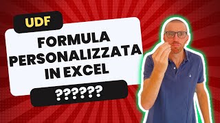 Create your own custom Excel formula with a UDF (User Defined Function)