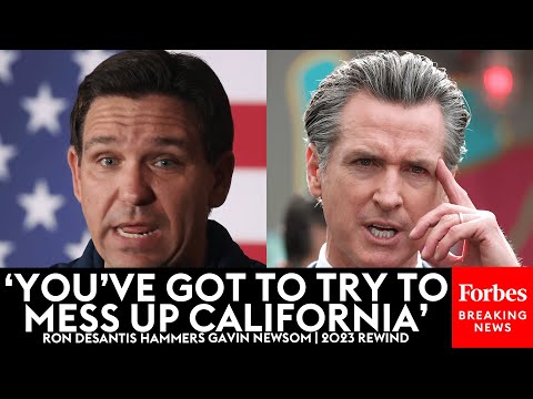 Ron DeSantis Tears Into 'Liberal Bully' Gavin Newsom | 2023 Rewind
