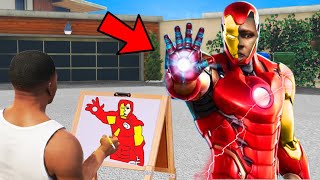 Franklin Uses Magical Painting To Make Most Powerful Ironman Suit In Gta 5 ! GTA 5 new