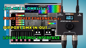 【DOREMiDi】Introduction to The New Art-Net DMX-1024 PoE Box With Freestyler (ATD-1024 Pro)