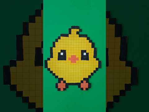 🐥 Cute Chick Pixel Art Ideas | Easy Grid Drawing