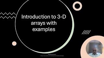 Introduction to Three Dimensional Array with  programs, How to declare & initialize 3-D array in C