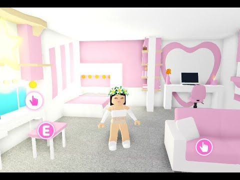 Pink Girly Bedroom Speedbuild Roblox Adopt Me Youtube - house roblox adopt me bedroom ideas