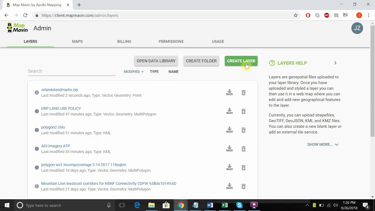 Map Mavin - How to Upload a Layer