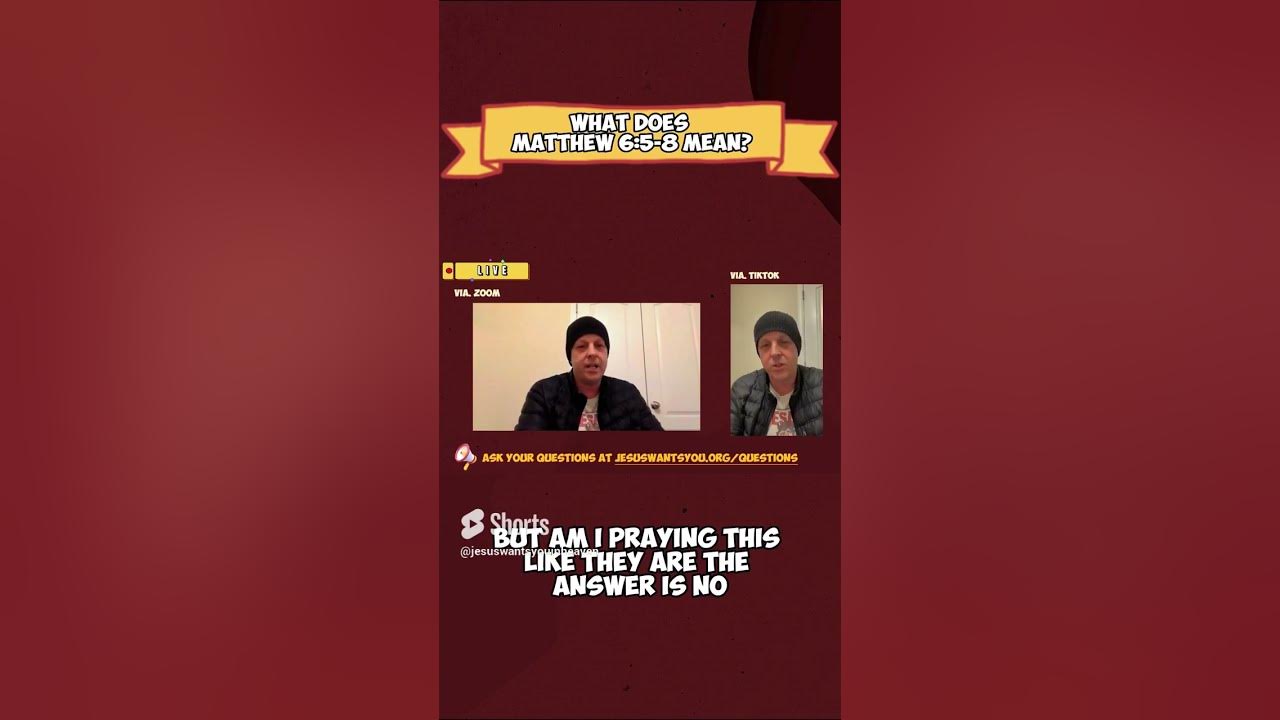 what-does-matthew-6-5-8-mean-shorts-youtube