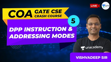COA | DPP Instruction & Addressing Modes | Lec 5 | GATE CSE/IT 2021 Crash Course