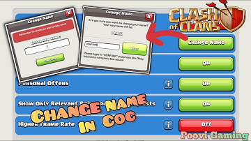 How to change Name in Clash of Clans TAMIL ||