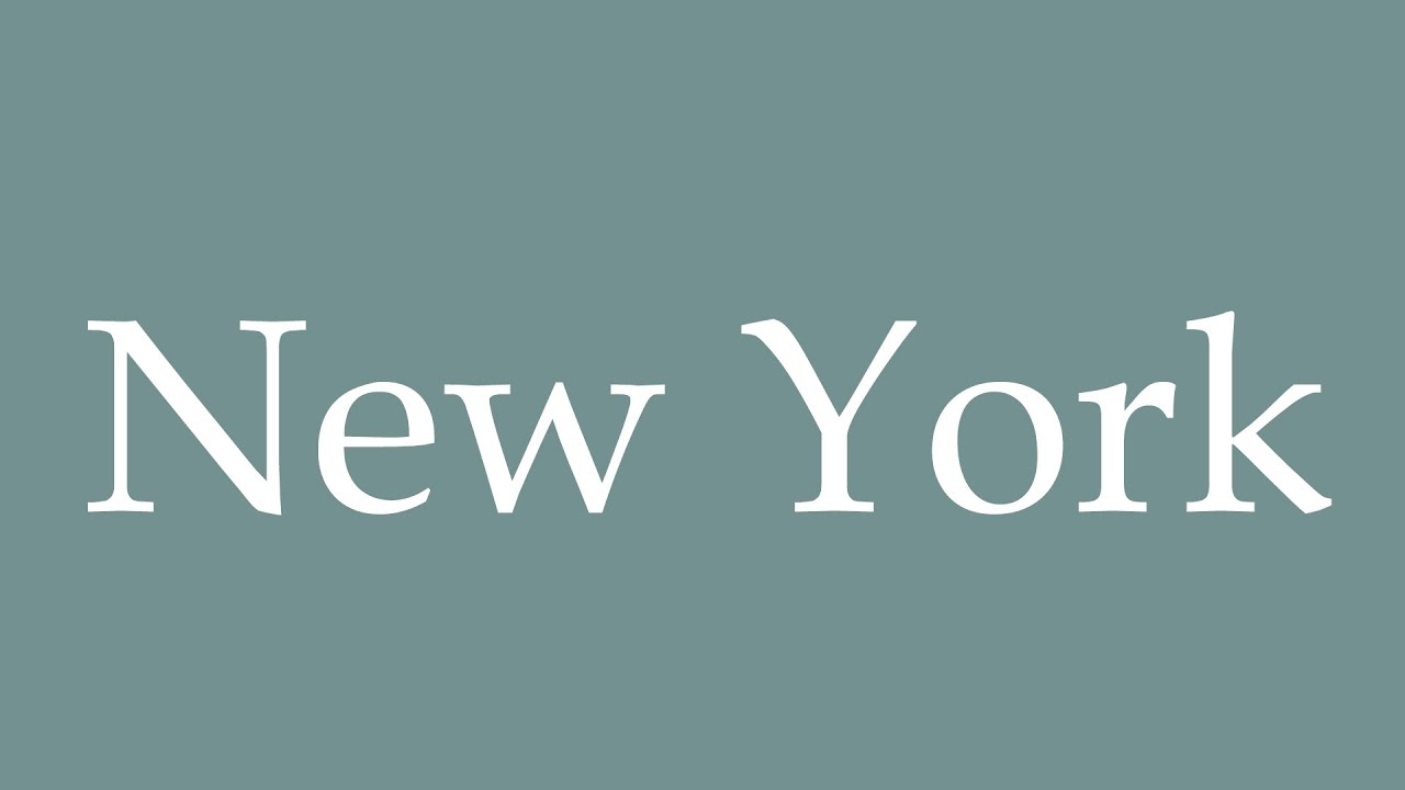 How To Pronounce New York Correctly In French YouTube How To Pronounce New York Correctly In French YouTube