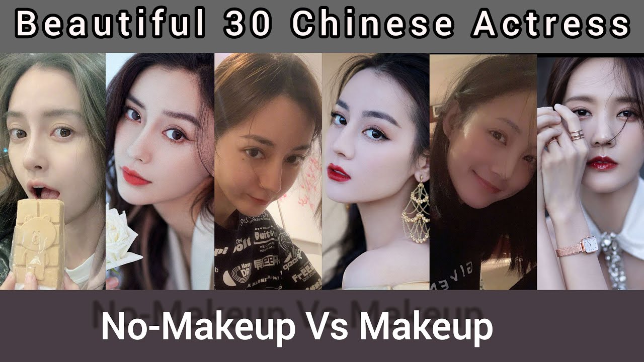 Beautiful 30 Chinese Actress | No-Makeup Vs Makeup | Yang Zi, Liang Jie, Yang Mi, Bai Lu, Lin Yun,..