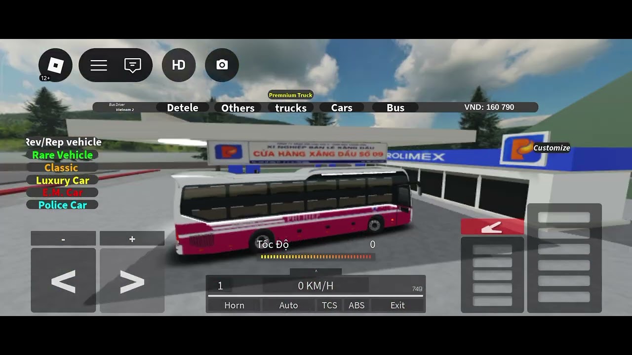 Nay trải nghiệm nhà xe Phi Hiệp và đi đến 1 số địa điểm trong roblox 