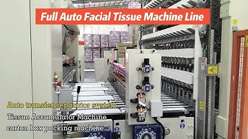 Continuous V interfolded facial tissue machines production line with auto separator system