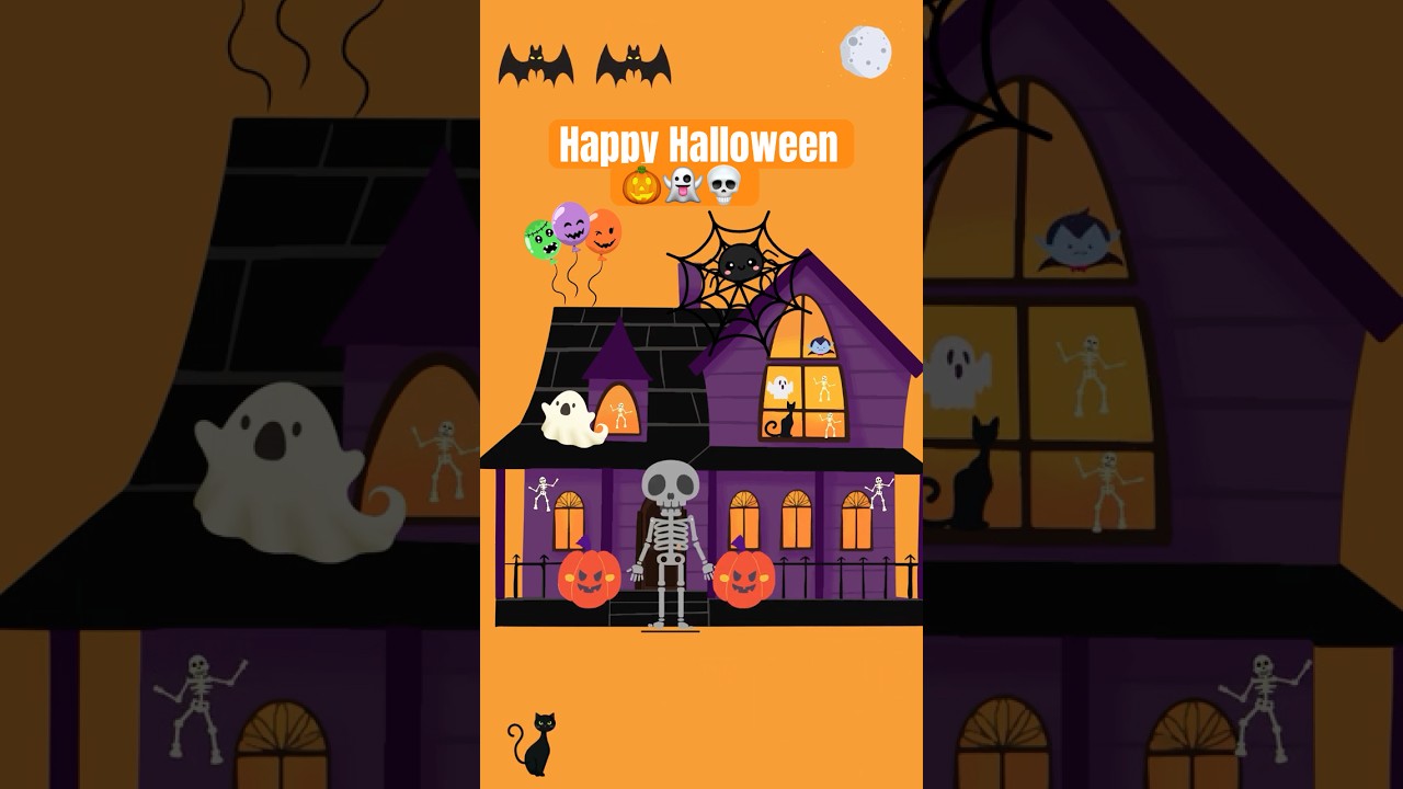 Itsy Bitsy Spider Halloween Remix | Haunted House Song for Kids