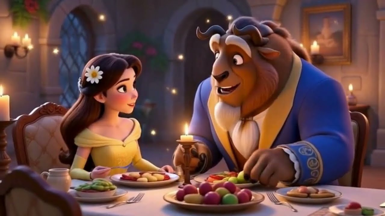 🌹✨ Beauty and the Beast | Magical Fairy Tale Story for Kids 👧🦁