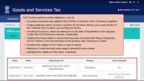 GSTN Official Guide for Uploading Invoices using the CSV Templates