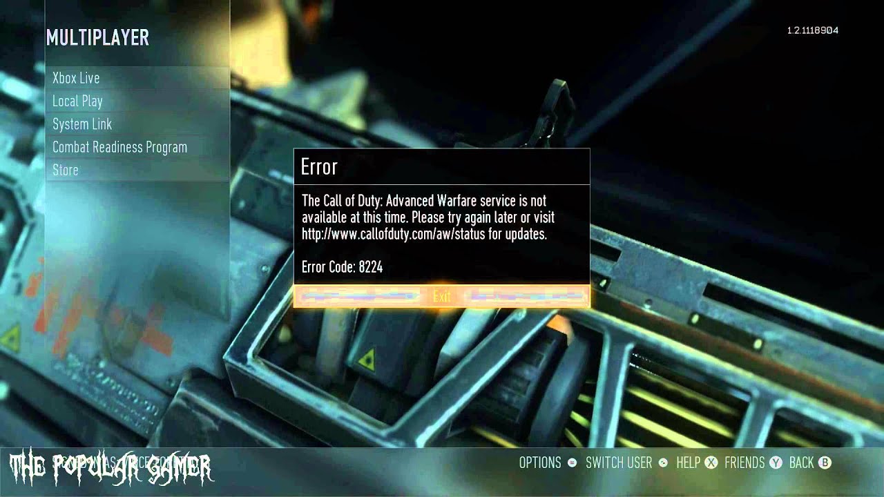 Advance Warfare Error 8224 Call Of Duty YouTube advance-warfare-error-8224-call-of-duty-youtube