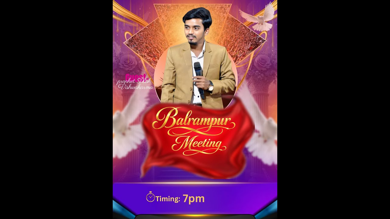 prophet Tilak Kumar  Start Time 6.30