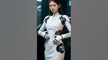 robot woman with Face‑Recognition Eyes—First Glance!  Robot Girl #robot  #humanoid