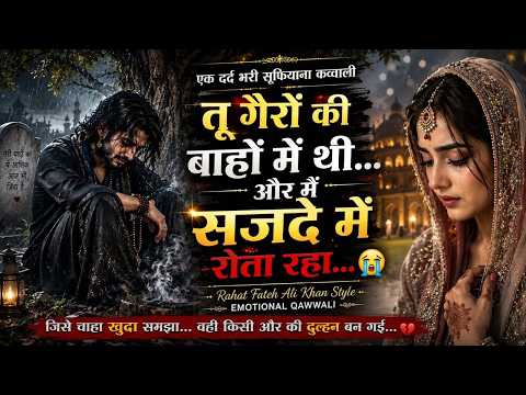 तू गैरों की बाहों में थी 😭 | Heart Broken Sufi Qawwali | Rahat Fateh Ali Khan Style Sad Song 2026