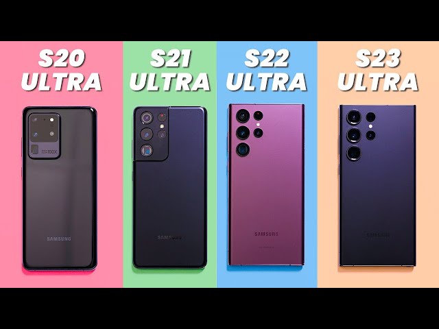 Galaxy S23 Ultra vs S22 Ultra vs S21 Ultra vs S20 Ultra Camera Test 