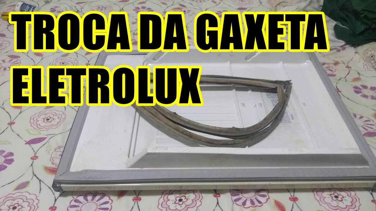 Como trocar instalar borracha da porta ( Gaxeta ) Injetada da Geladeira ...