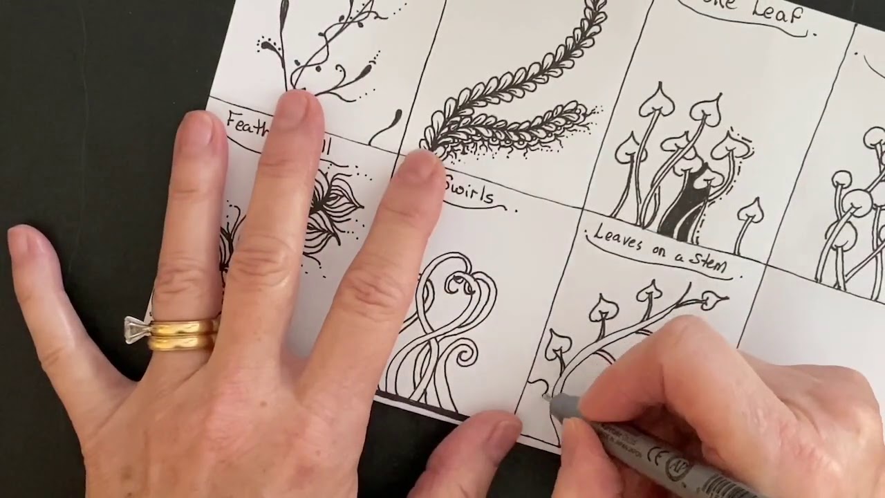 Botanical Zentangle Project YouTube