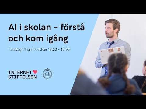 AI i skolan – förstå och kom igång | Internetstiftelsen