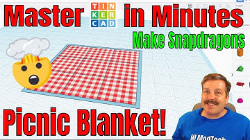 A Terrific Tinkercad picnic blanket in minutes! Thanks Snapdragon