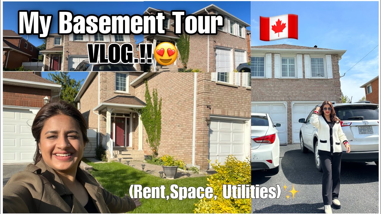 My Basement Tour in Canada🇨🇦| Rent, Utilities, House Tour|🏠 
