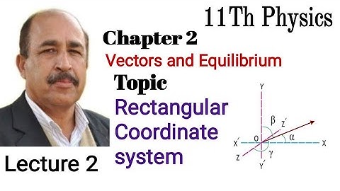 Physics class 11 Ch 2 -Rectangular Coordinate System -Cartesian coordinate system-fsc physics part 1