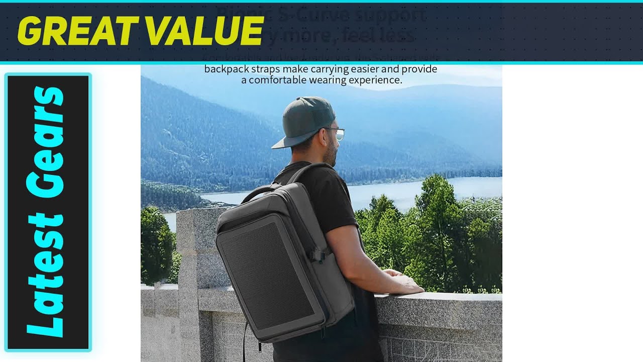 Мощное солнечное зарядное устройство для рюкзака: 30 Вт портативной энергии!