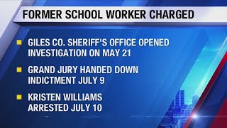 Former Giles County School employee indicted for multiple crimes against a minor