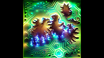 "glowing fractals on circuitboard background" - CLIP+VQGAN (Text-to-Image) #pollinations #generative