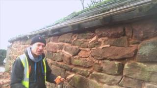 How to Repair a stone barn: raised pointing