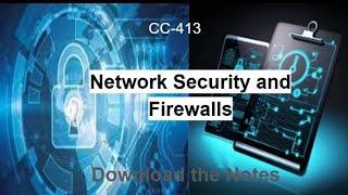 Network Security|Firewalls|CC-413|Information Security|@PU-shift-swift