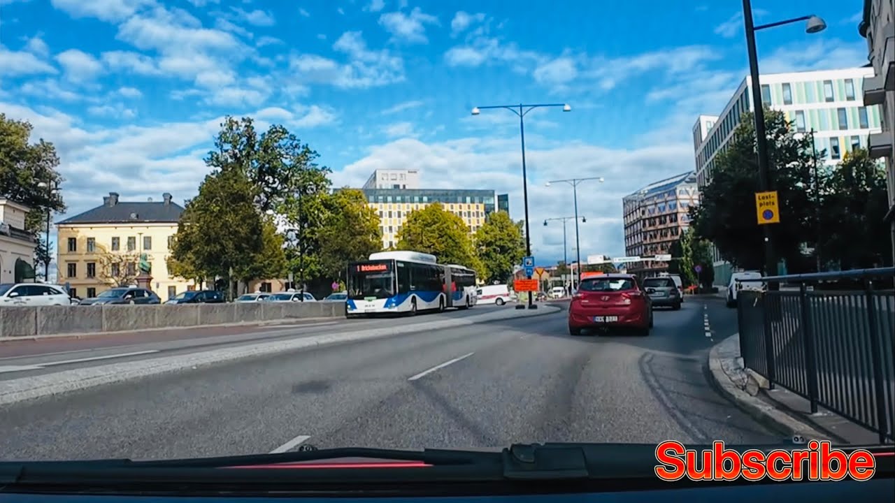 Relaxing Driving Örebro Centrum to Almby in 4k #örebro 🇸🇪