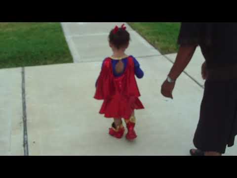 Avery Jeb 15 months old Superman Costume running wild very funny