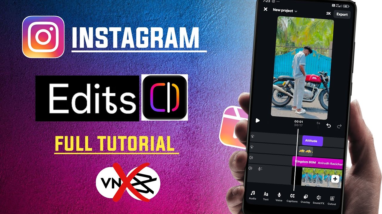 ' Edits ' Instagram Official video editing app tutorial in telugu
