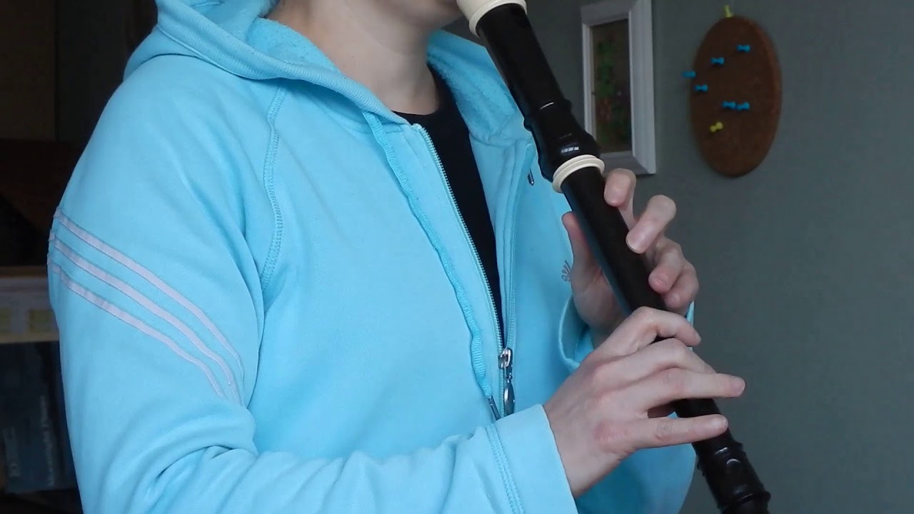 Daverttanz for alto/treble recorder in A minor, fast part, original speed