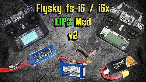 Flysky fs-i6 / fs-i6x Lipo Mod a simple how to.
