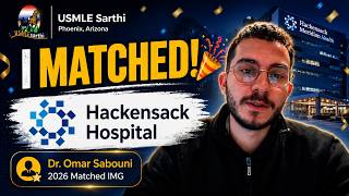 IMG MATCHES at Hackensack Hospital! 🎉 Real USMLE Match Story | USMLESarthi