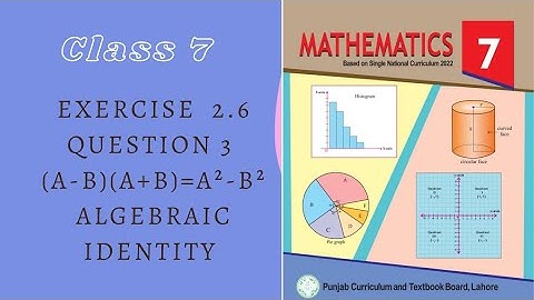 class 7 math new book exercise 2.6 question 3 solution| chapter 2 | algebraic Identities| class 7th