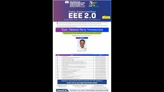 Live Webinar on Related Party Transactions