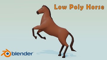 Low Poly Horse Modeling in Blender 2.91