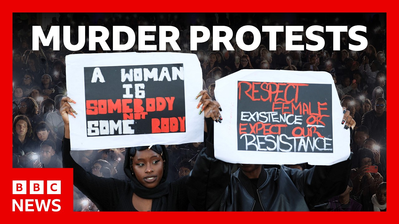 ⁣Murdered women in South Africa spark Johannesburg protests | BBC News