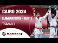 Karate1 cairo  day 1  eliminations  tatami 3  world karate federation