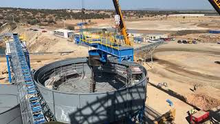 Last Step Concentrator Thickener Bridge Installation At La Parrilla, Spain