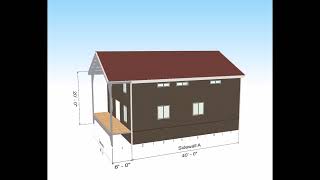 Build Your Dream Cabin: Fire-Resistant 30x40 Gable Roof Kit [DIY]