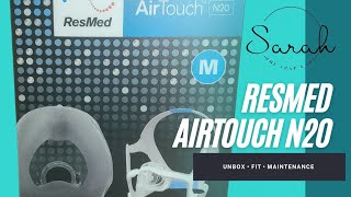 Resmed Airtouch N20 Nasal Cpap Mask Unbox, Size And Fit.